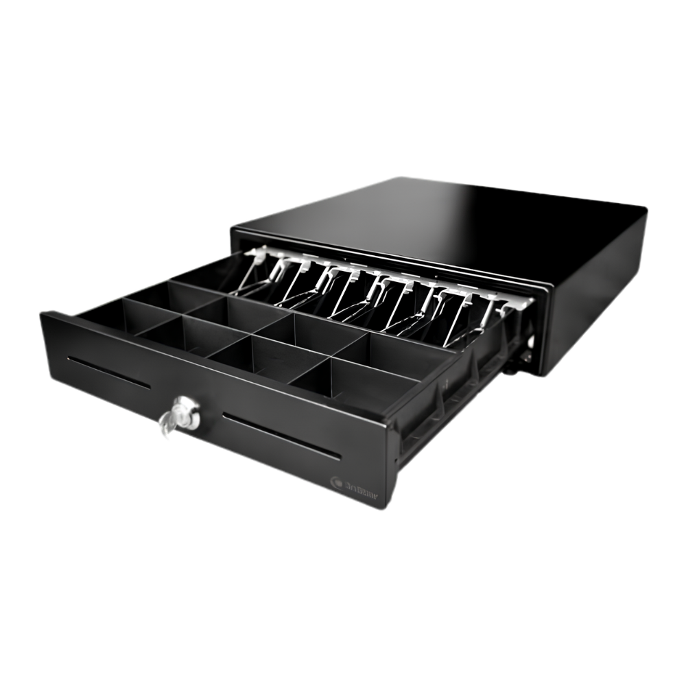 AQ405A 8 coin Cash Drawer - Black