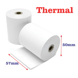 POS Thermal Paper Roll — 57mm x 50mm